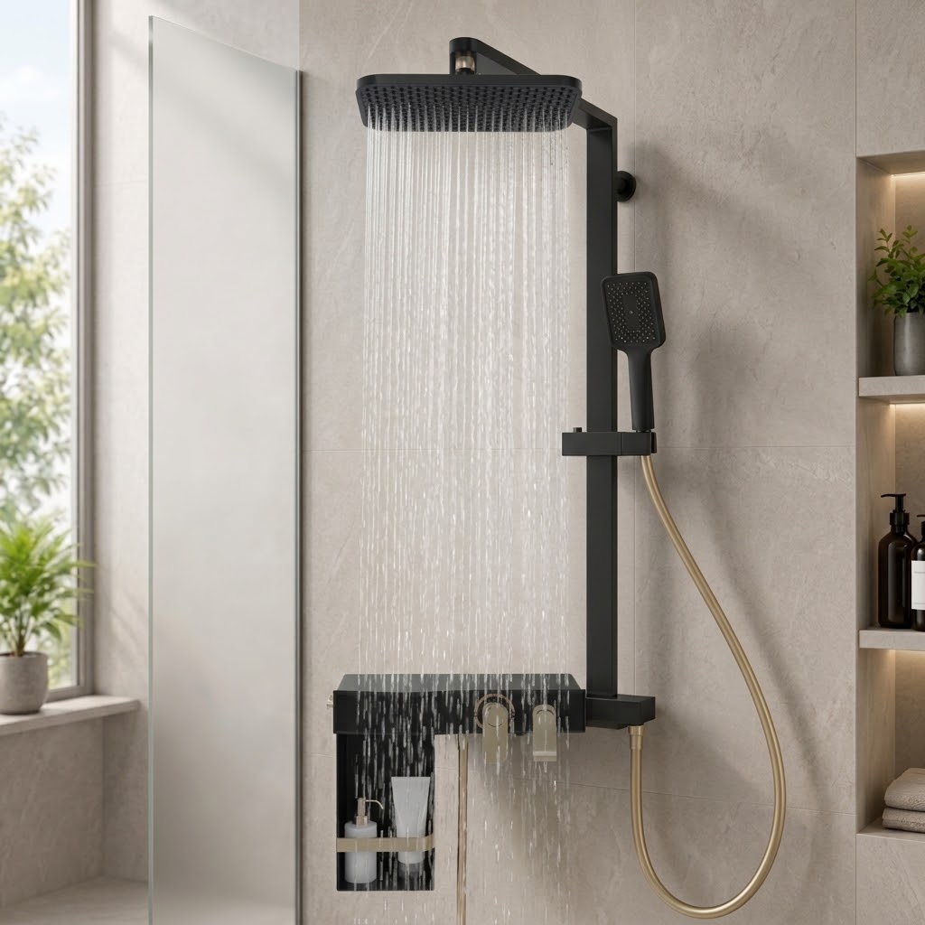 Exposed Shower Set & Diverter Panel