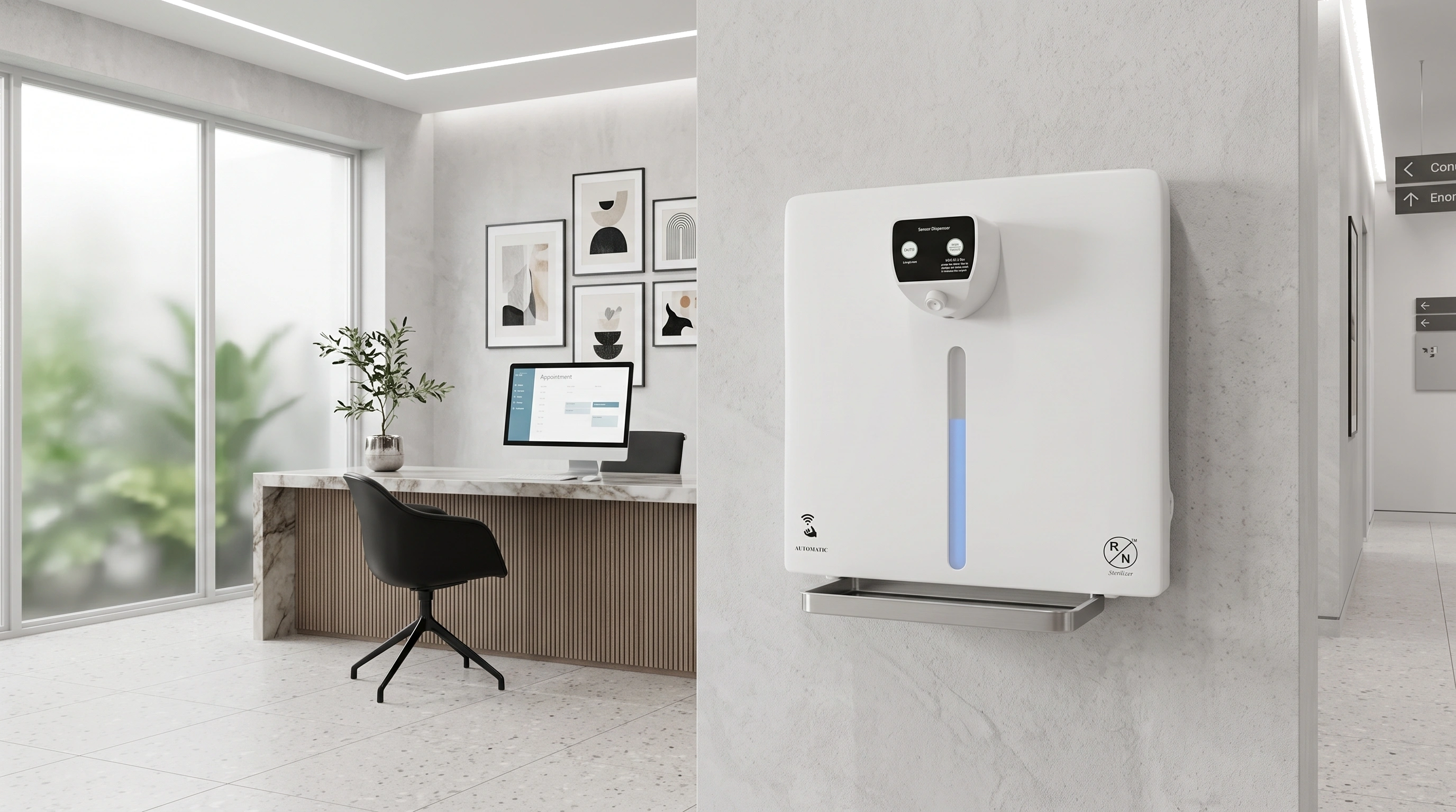 Soap & Sanitizer Dispenser