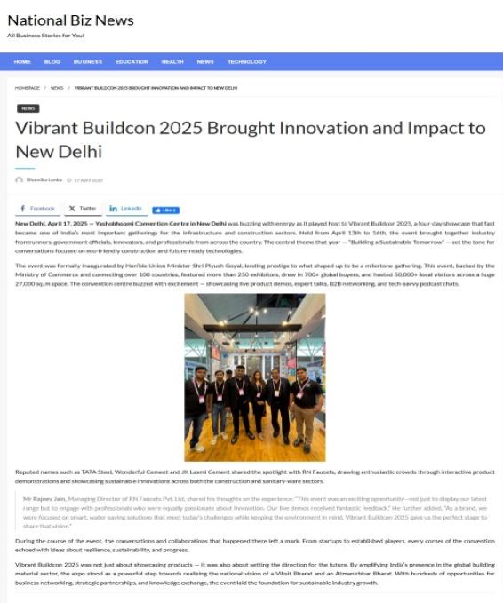 Vibrant Buildcon Brought Innovation